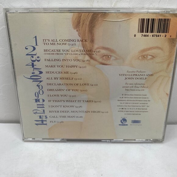 Vintage 1996 Celine Dion Falling Into You Album CD Jewel Case 13 Hit Track Songs - Picture 4 of 6